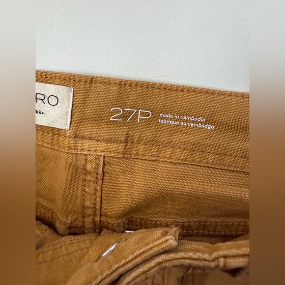 New Pilcro “The Yaya Crop” Flare High Rise Straight Leg With Raw Hem Pants - Picture 11 of 13